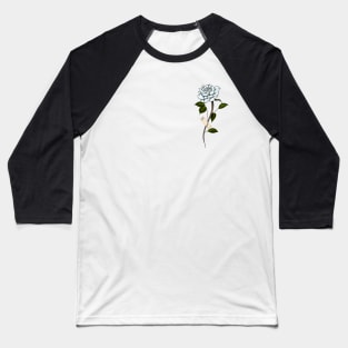 White rose Baseball T-Shirt